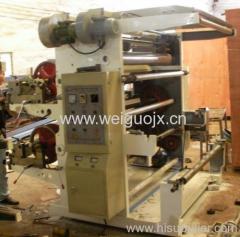 2 colors paper flexo printing machine