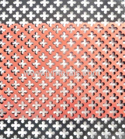 Quincunx perforated sheet