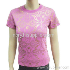 lady's total print t-shirt