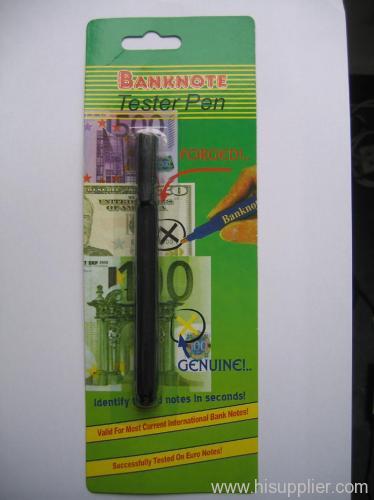 Banknote tester pen