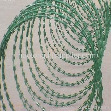 PVC coated razor barbed wire