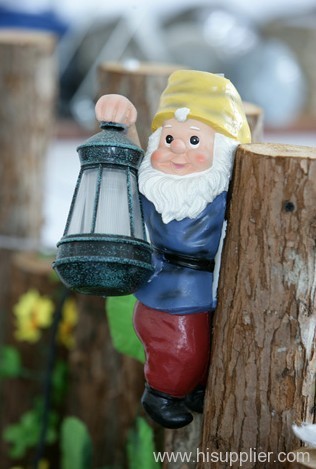 Santa Claus solar yard light