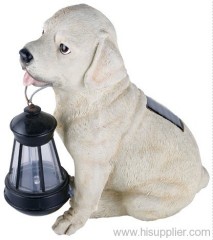 Puppy solar garden lamps