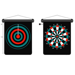 Magnetic dart board