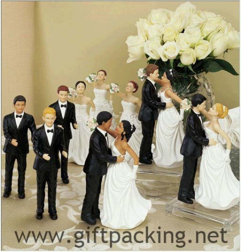 Ethnic Interchangeable Brides & Grooms Cake Toppers