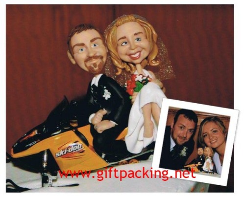 polymer clay funny wedding cake toppers