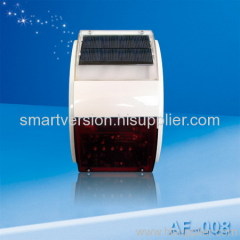 Outdoor siren with solar panel supply