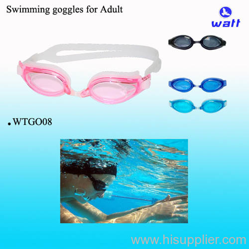 Silicone swimming goggle