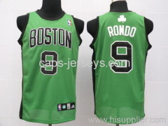 Boston Celtics-9-Rajon Rondo-green NBA basketball jersey