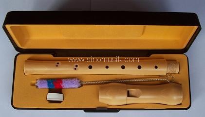 Baroque style Soprano wood recorder