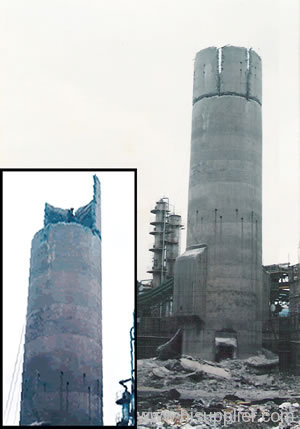 concrete chimney