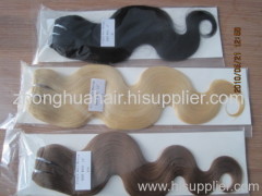 remy human hair extension weft