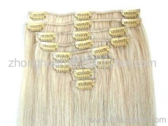 clips hair extension remy human hair