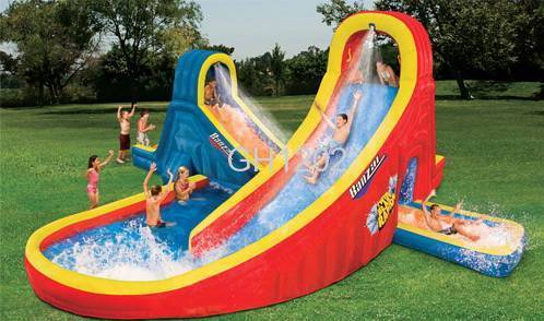 Inflatable slide