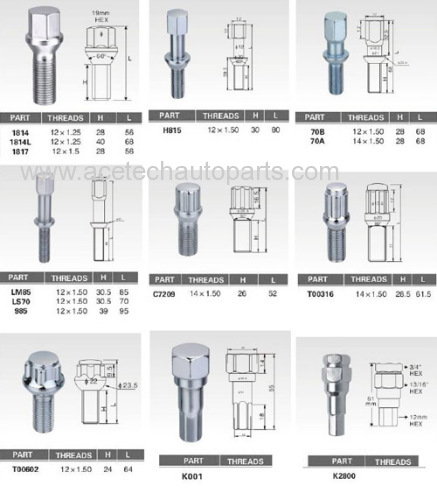 Lug Bolts