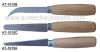 Wooden Handle Skiving Knives