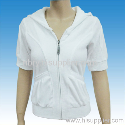 women's pure color hoodie