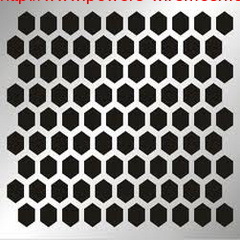 Hexagon opening perforated metal