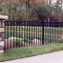 galvanized ornamental fence