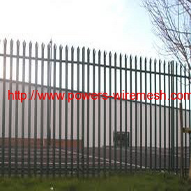 PVC coated palisade fence