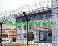 double razor barbed wire fence