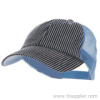 Low Profile Pinstripe Denim Trucker Cap