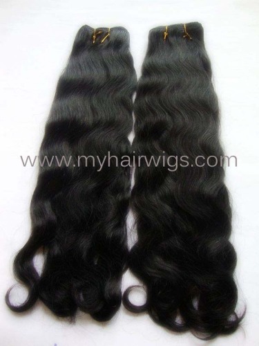 indian wefted hair