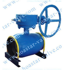 All welded ball valve