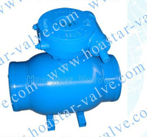 Steam welded ball valve