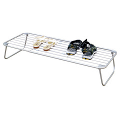 Chrome Metal Shoe Rack