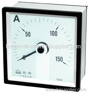 Long Scale Panel Meter 240&deg; Moving Instrument DC Ammeter