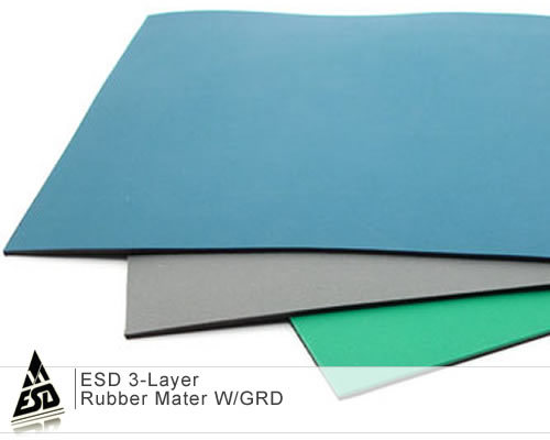 ESD 3-Layer Rubber Mater