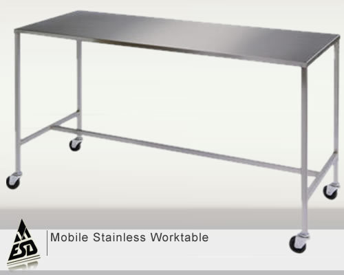 Mobile Stainless Worktable