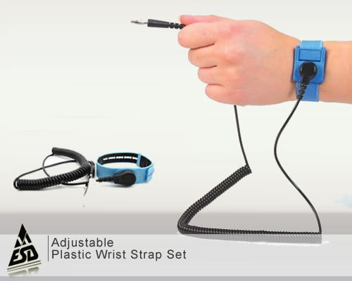 Adjustable Plastic Wrist Strap Set