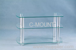 Clear Glass TV Stand