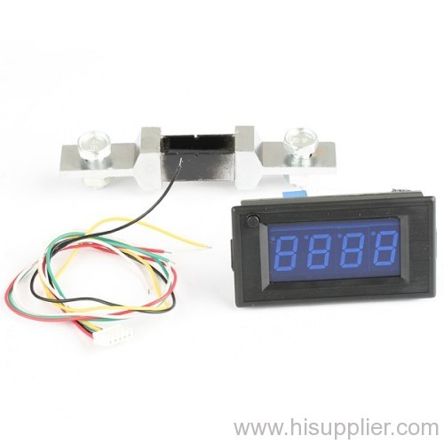 200A Blue Digital Panel Meter and Shunt Resistor