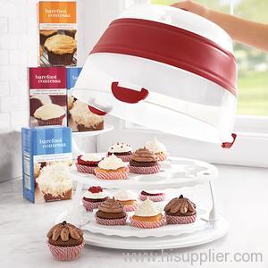 Collapsible Cupcake & Cake Carrier