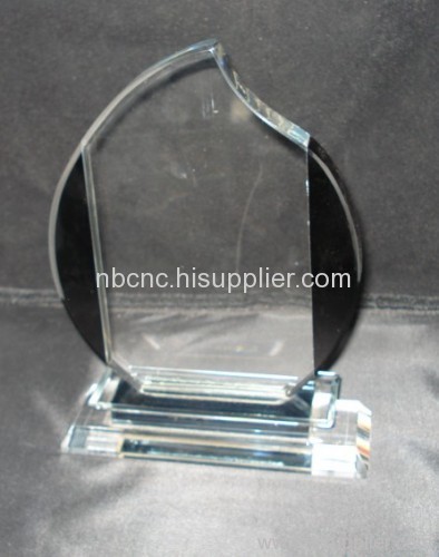 white glass trophees