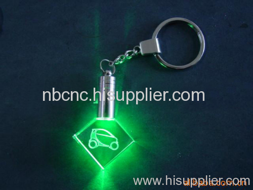 engraved crystal keychain
