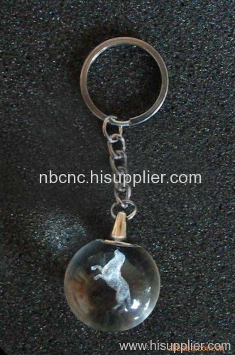 crystal keychain 3D engraved