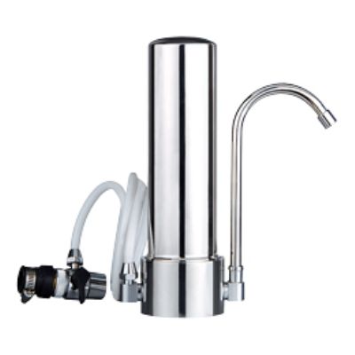 One stage countertop water filtration system