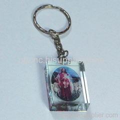 color printing crystal keychain