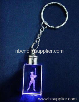 crystal keychain for Baseball player