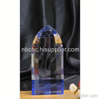 spike crystal trophy