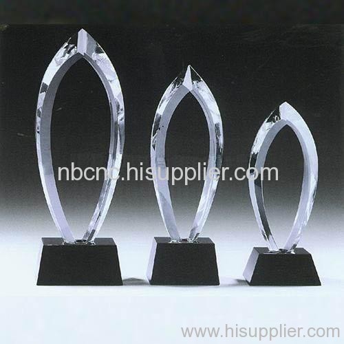 oval crystal award