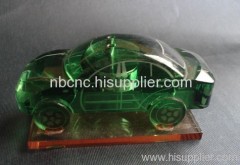 green crystal car