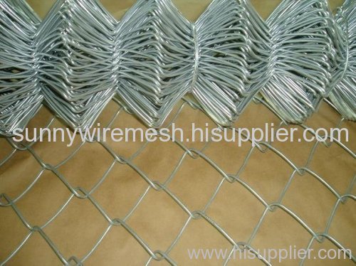 galvanized chain link fence