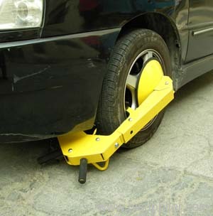 car wheel clamp