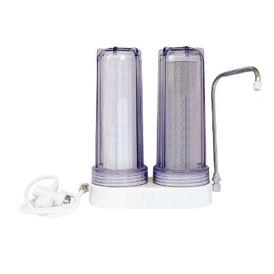 Two stages Desktop water softener