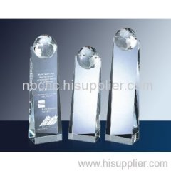 Affordable crystal trophy